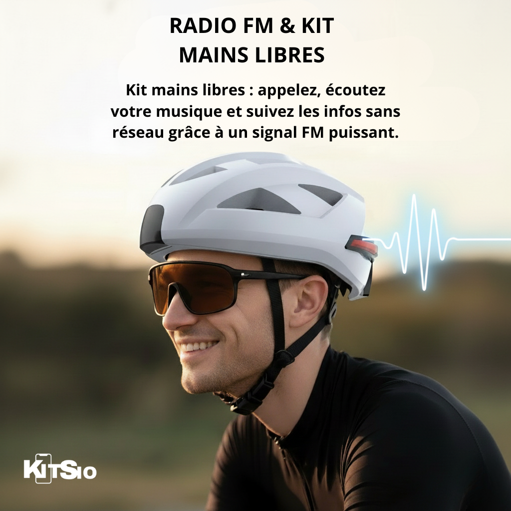 Casque de vélo Led Bluetooth