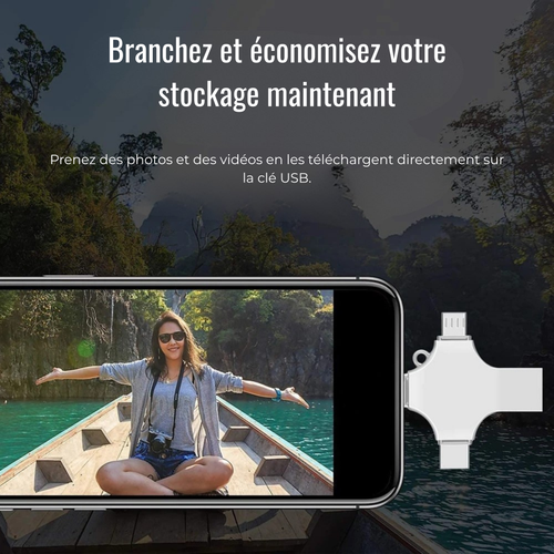 Clé USB 4 en 1 1To sauvegarde sécurisée