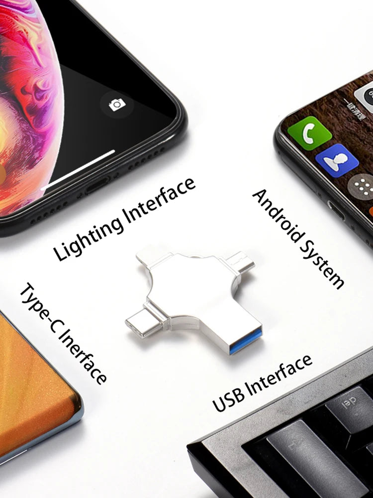 Clé USB 4 en 1 1To sauvegarde sécurisée